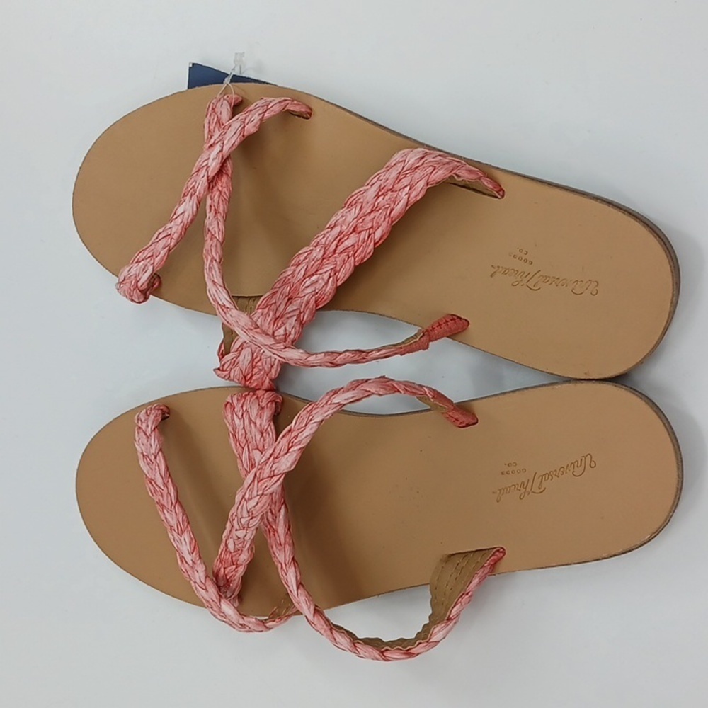 Universal Thread Pink Braided Cross-Strap Slide Sandals - Picture 2 of 2